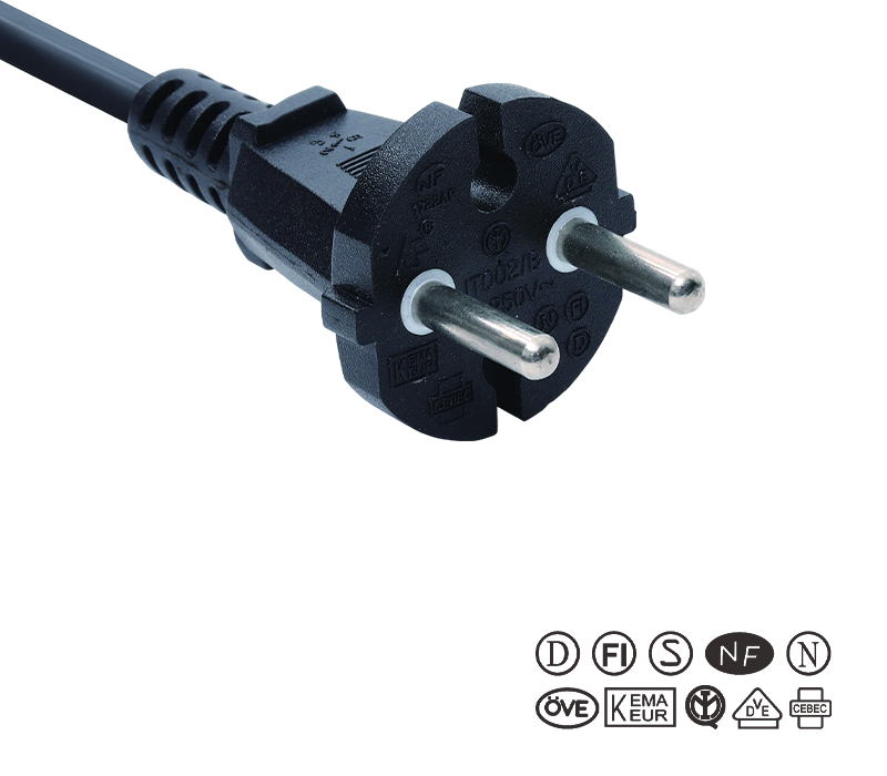Prise d'outil à deux broches, norme européenne, JT002/B/FY002, 16A, 250V