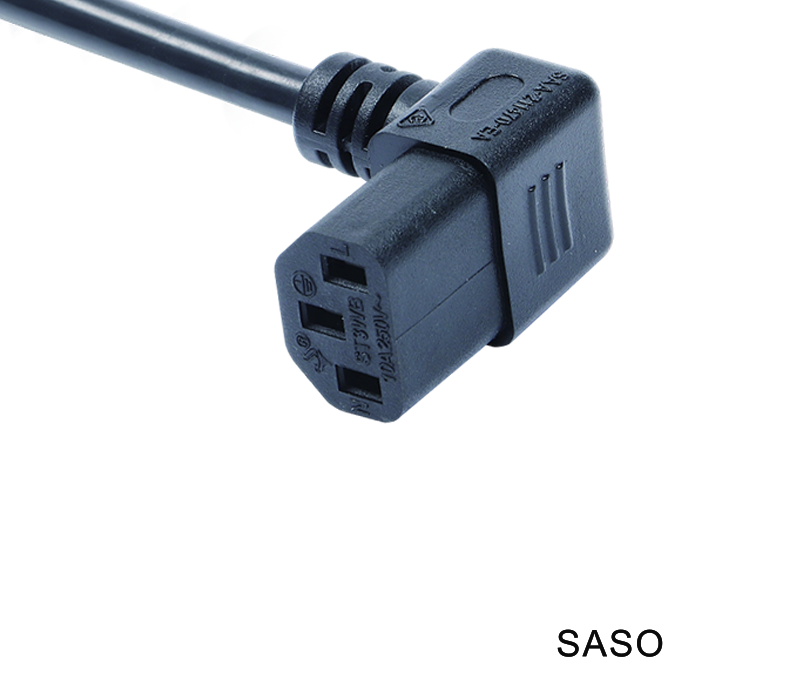 Connecteur IEC ST3WB, prise femelle coudée à 90 degrés C13, conforme aux normes australiennes