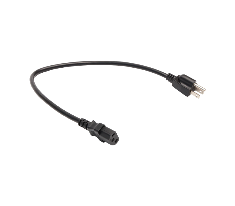 Prise standard américaine à trois broches JT-3/FY-3 + JT-ST3 15A 125V avec connecteur IEC C13