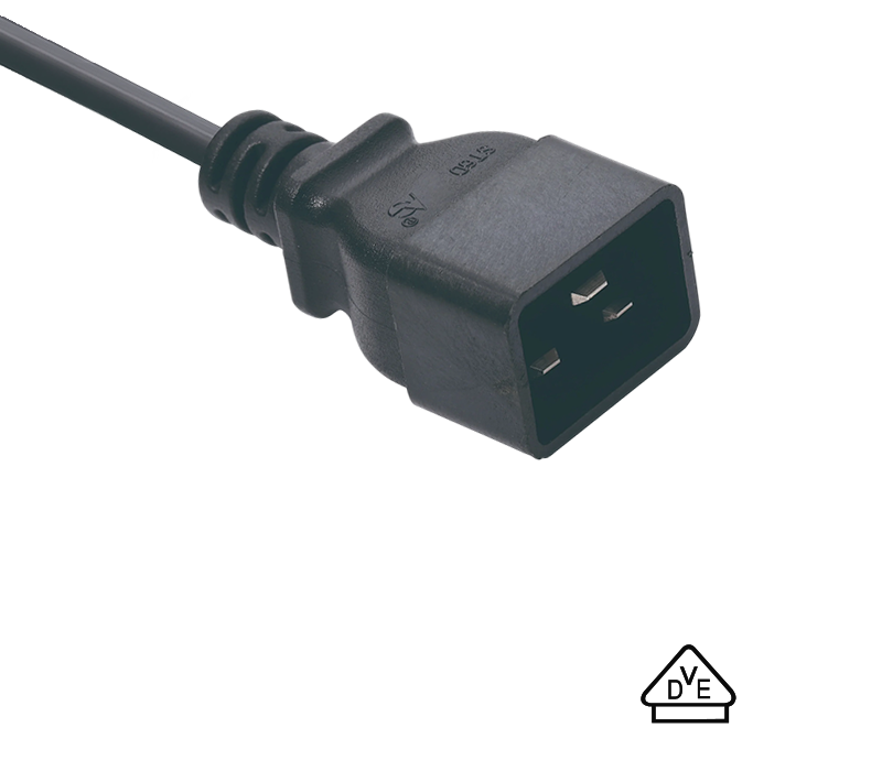 Prise mâle C20 de connecteur du CEI ST6D adhérant aux normes allemandes