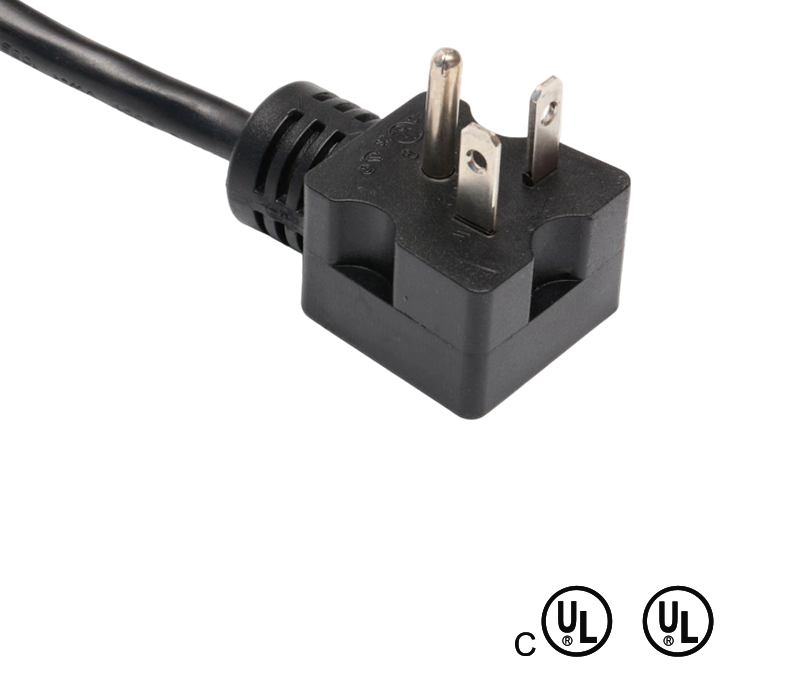 JT2-3I/JT-3H 20A 125V Prise standard américaine à 3 broches à angle de 90 degrés