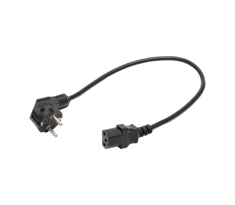 K3-15 + JT-ST3 16A 250V prise coudée coréenne à 90 degrés à trois broches avec connecteur IEC C13