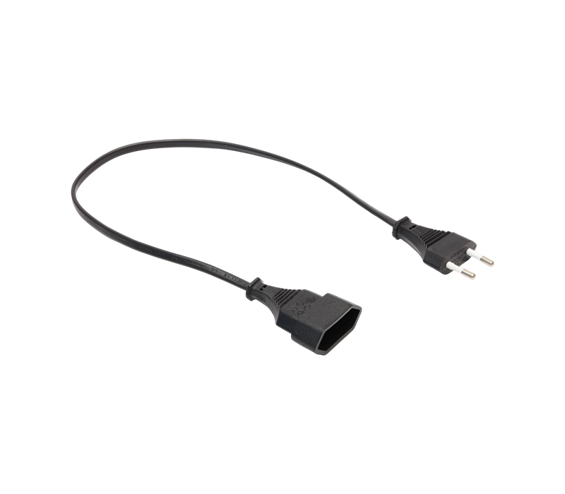 Prise à deux broches, norme européenne, JT007/FY001 + FY001-Z, 2,5 a, 250V, avec rallonge de prise européenne